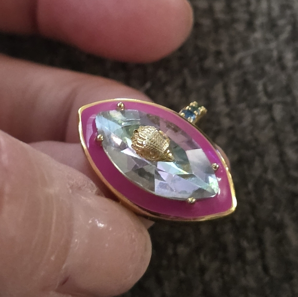 Kurt Geiger Eagle Head Marquise Cocktail Ring - Picture 2 of 7